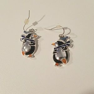 Penguin earrings
